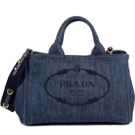 authentic prada handbag|prada denim handbag.